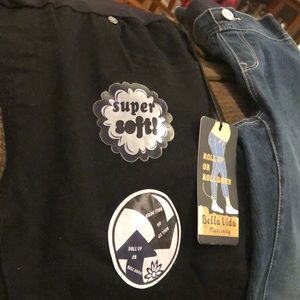 Two pair of extra large-maternity jeans.